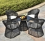 Outdoor wicker chair outdoor furniture garden set plastic resin chair and table rattan patio furniture supplier